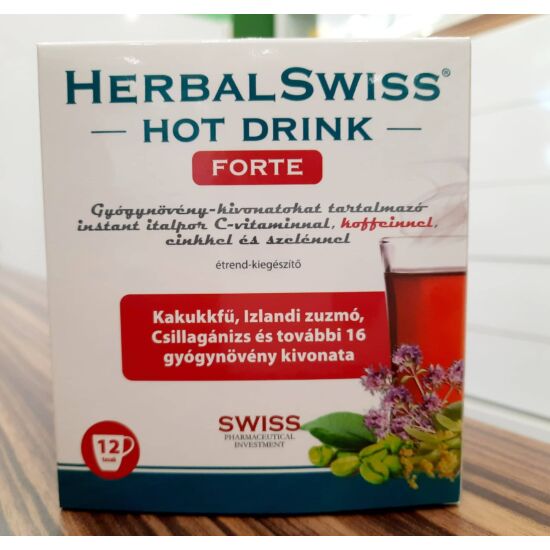 Herbal Swiss Hot Drink Forte italpor c-vitaminnal 12x