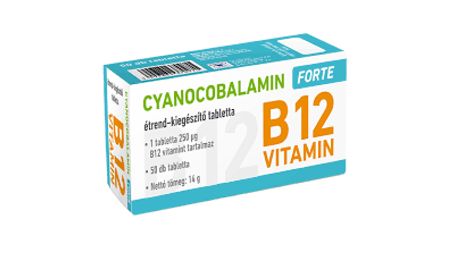 Cyanocobalamin forte B12 vitamin tabletta 50x Menzesz LigetPatika