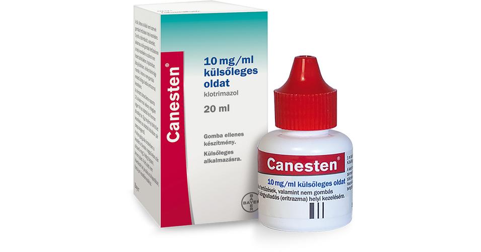 Canesten 10 mg/ml külsőleges oldat 1x20ml Bőrgomba, bakteriális