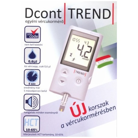 dcont vércukormérő árgép